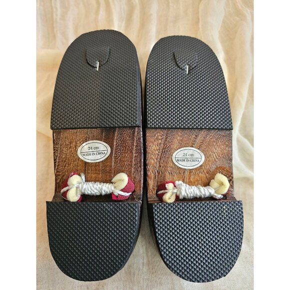 Japanese Geta Wooden clog sandals size 7.5-8 (24 cm) for kimono - Picture 6 of 6